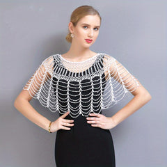 1920s Vintage Beaded Tassel Fishtail Wrap