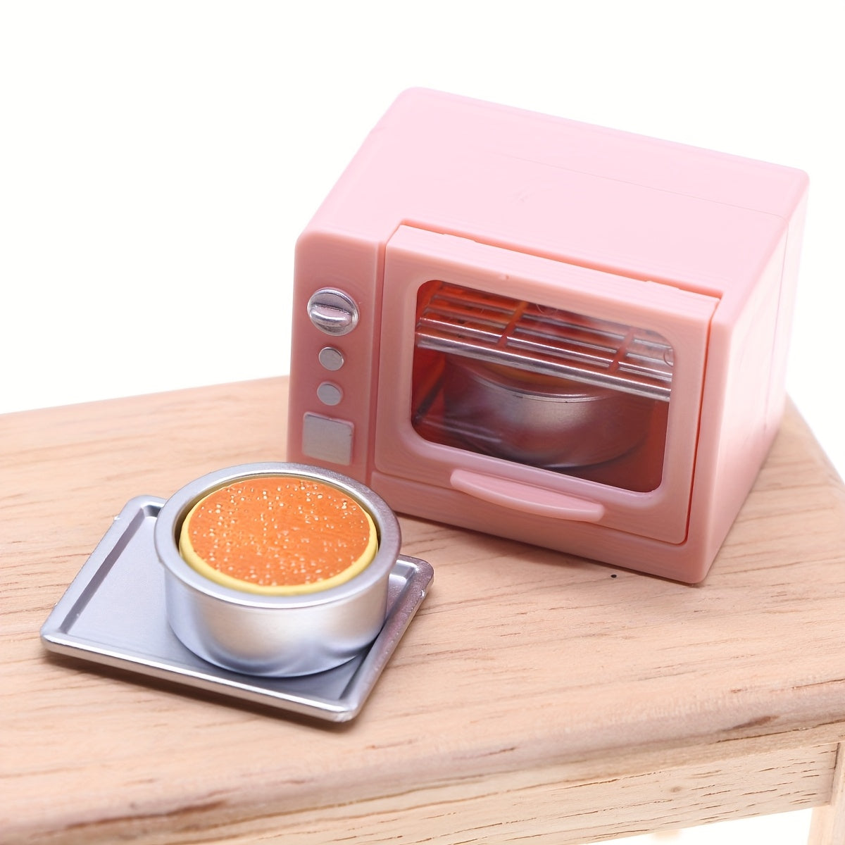Dollhouse Pink Chiffon Cake Oven Model