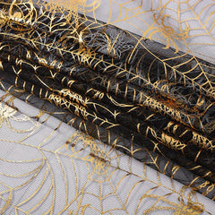 Halloween Red Spider Web Mesh Fabric for Decoration