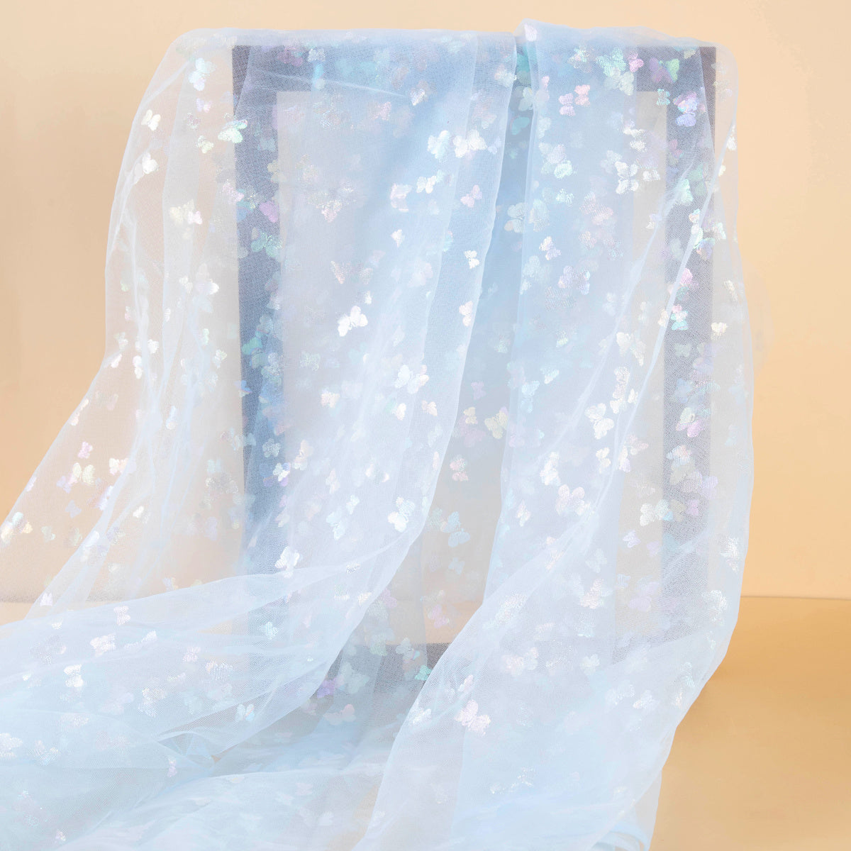 Gradient Butterfly Lace Fabric for Wedding Dresses and Garment Sewing