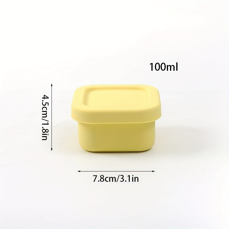 1pc Sealed Silicone Lunch Box for Office Workers, Microwaveable Bento Box
