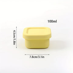 1pc Sealed Silicone Lunch Box for Office Workers, Microwaveable Bento Box