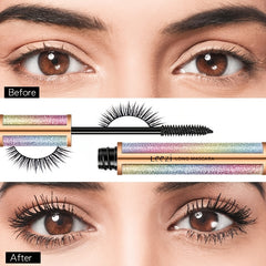 Waterproof 4D Fiber Mascara Long Lasting Smudge Proof Natural Thickening