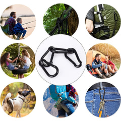 10pcs Aluminum Alloy Carabiner Keychain Hook