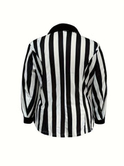  Stripe Print Long Sleeve Lapel Collar Blazer