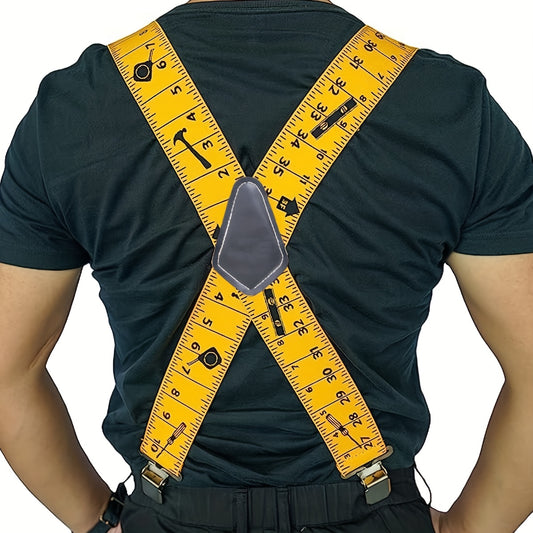 Men's Elastic Wide X-shaped Suspenders for Work Outdoor