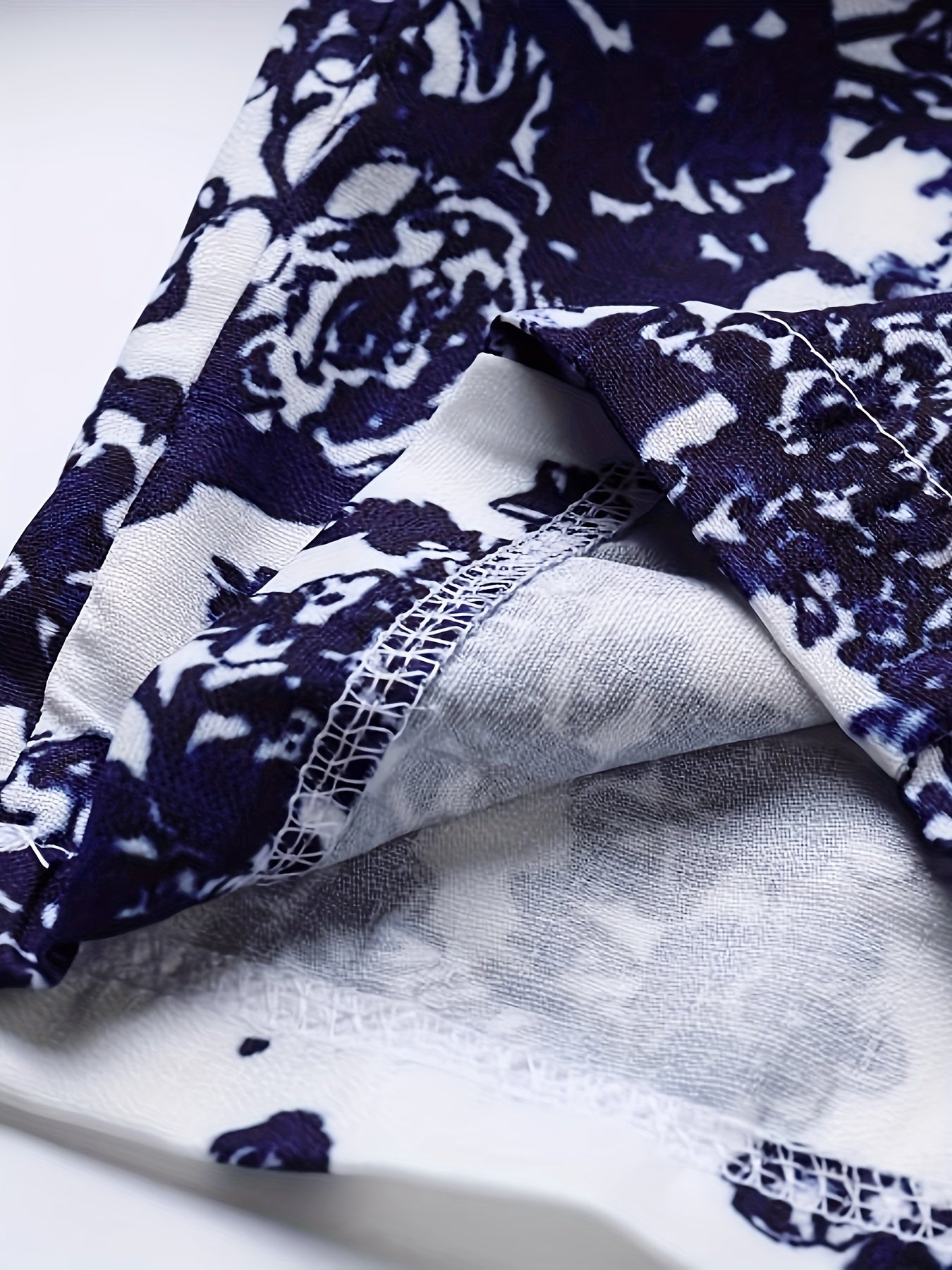 Geometric Print High Rise Wide Leg Pants Plus Size
