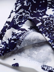 Geometric Print High Rise Wide Leg Pants Plus Size