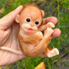 15 Mini Monkeys Reborn Dolls Soft Silicone Realistic Bebe Reborn Doll Toys