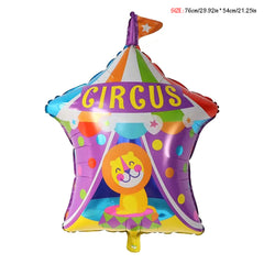 Clown Head Balloon Foil Helium Supported Carnival Balloons