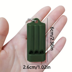 High Decibel Survival Whistle Keychain for Outdoor Camping Hiking