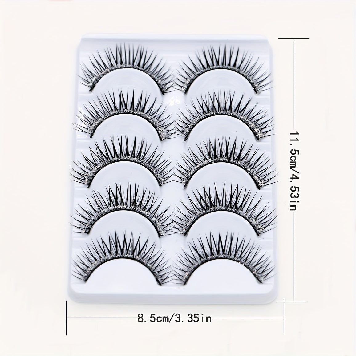 Glitter Sequins False Eyelashes for Dance and Stage Performance