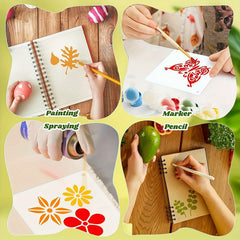 60pcs Reusable Painting Stencil DIY Craft Template Wall Stencils