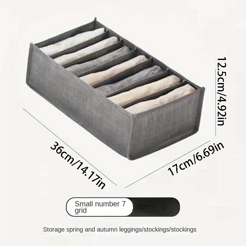 Gray Clothes Storage Box with Divided Components
