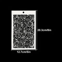 Background Waves Stencils Graffiti Stencils DIY Art Stencils for Painting