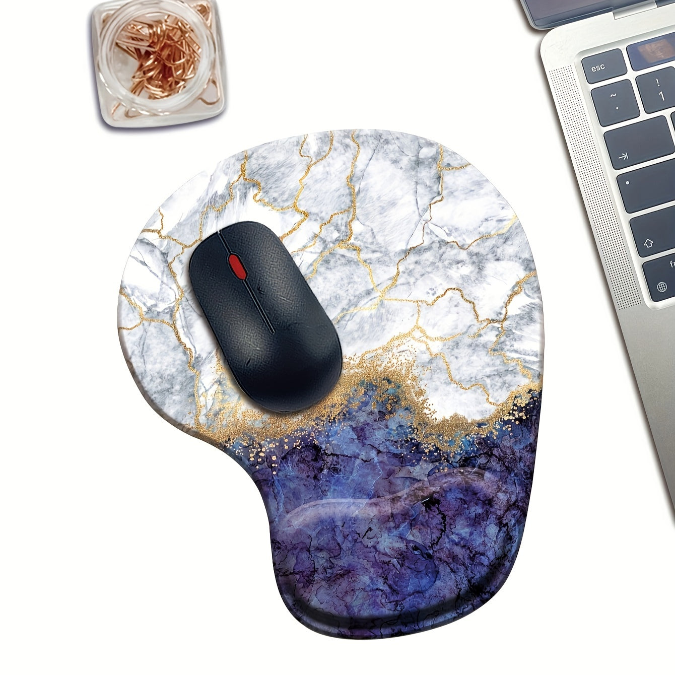 Marble Wristband Mouse Pad 3D Silicone Hand Pillow Anti Slip