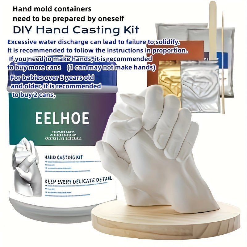 3D Hand Mold DIY Making Cloning Powder For Mother's Gift