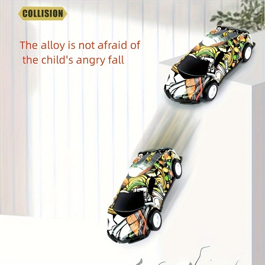 6pcs Assorted Toy Car Model, Random Patterns, 7.2 x 2.95in