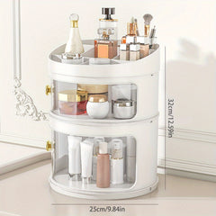 Flip Style Cosmetic Storage Box for Dressing Table and Household Organization