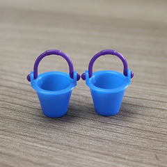 Mini Plastic Beach Decoration Simulation Water Bucket
