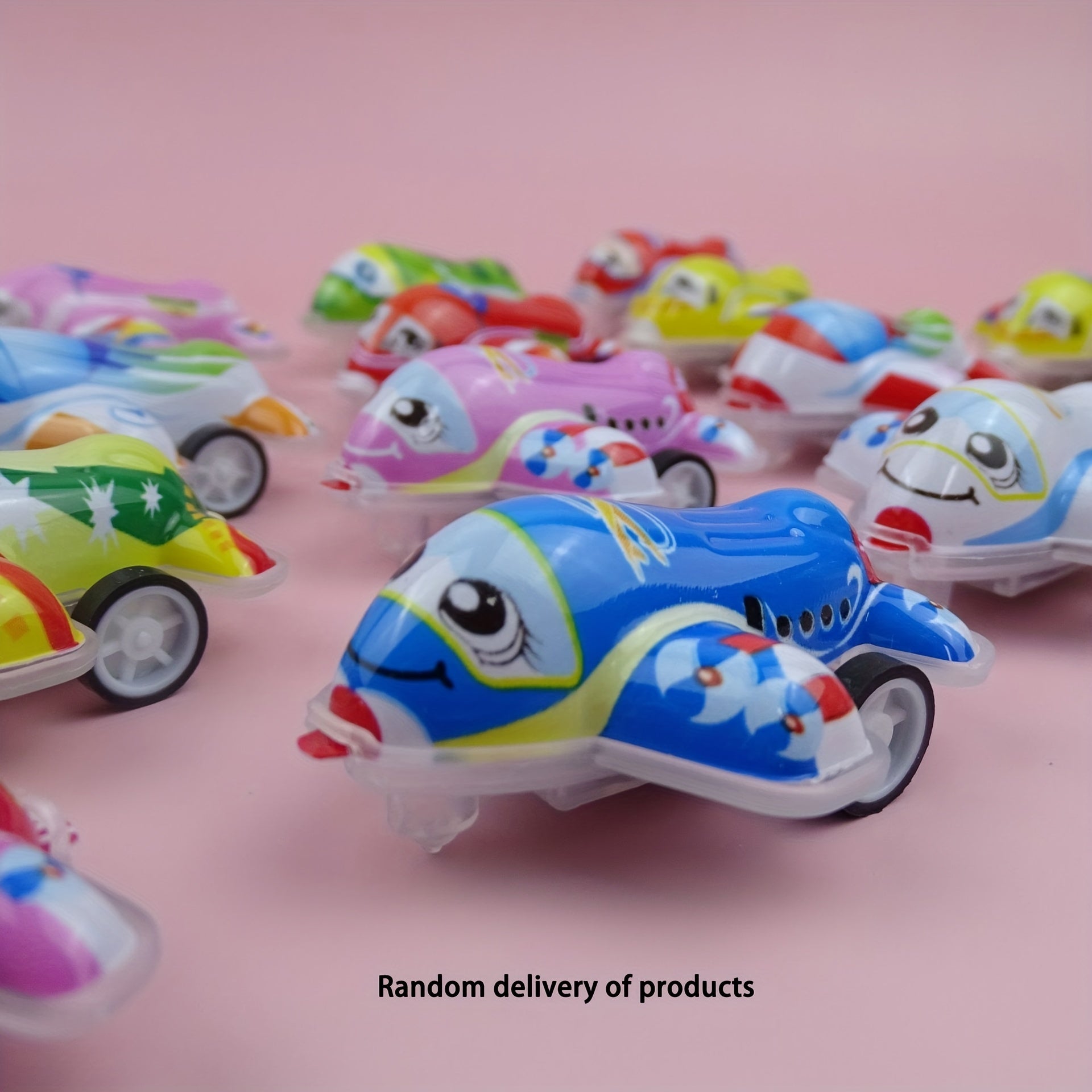 Kids Mini Transparent Pull back Car Racing Plane Animal Kindergarten Gift Candy