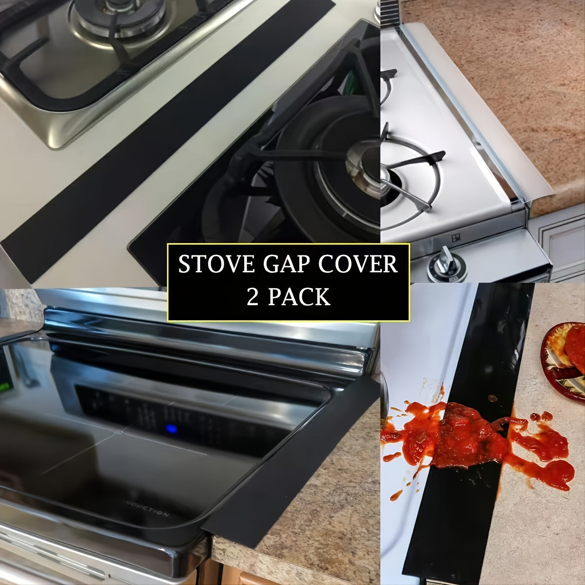 Stove Cover Sealing Strip Silicone Gap Strip