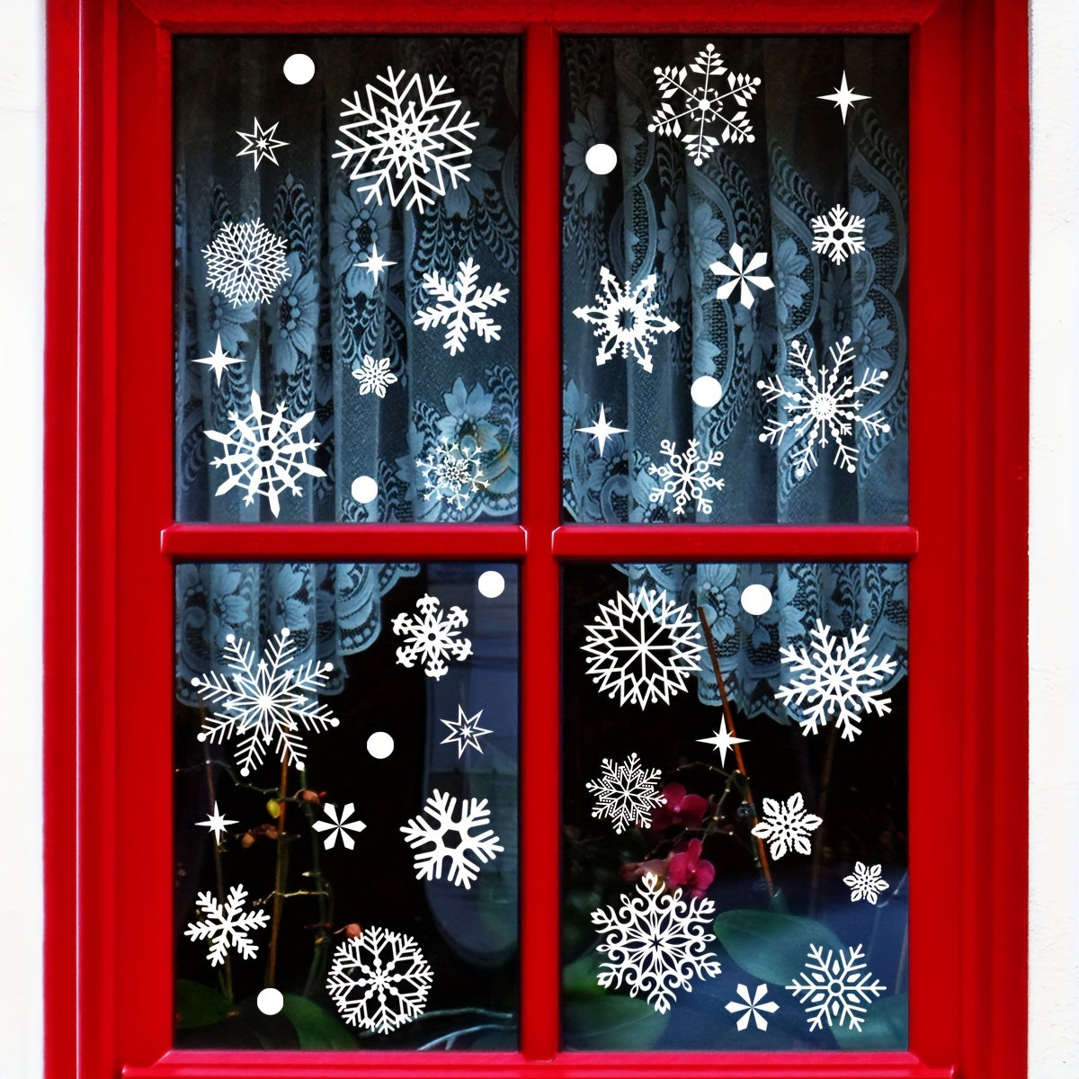 Christmas Window Stickers Snowflake Glass Sticker