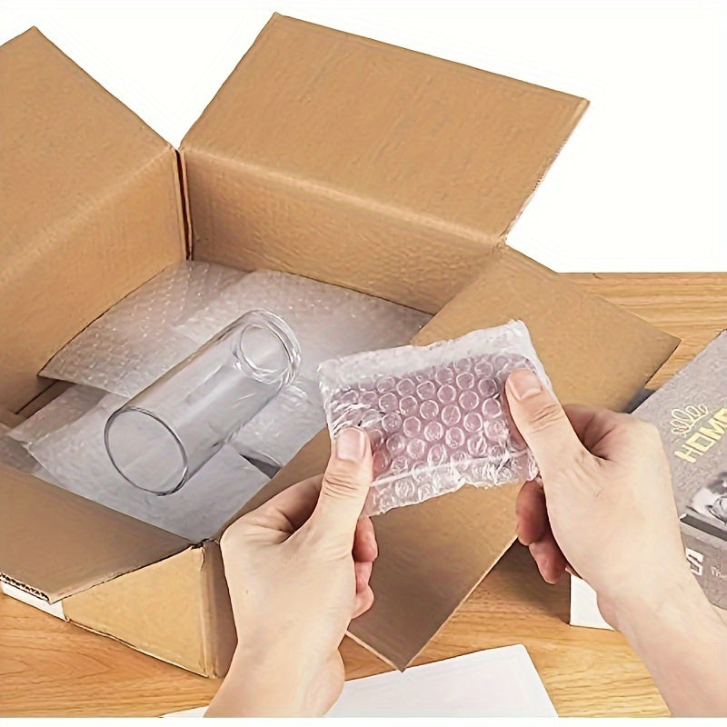 50pcs 10x16x15cm Clear Bubble Bags Double Walled Cushioning Bags