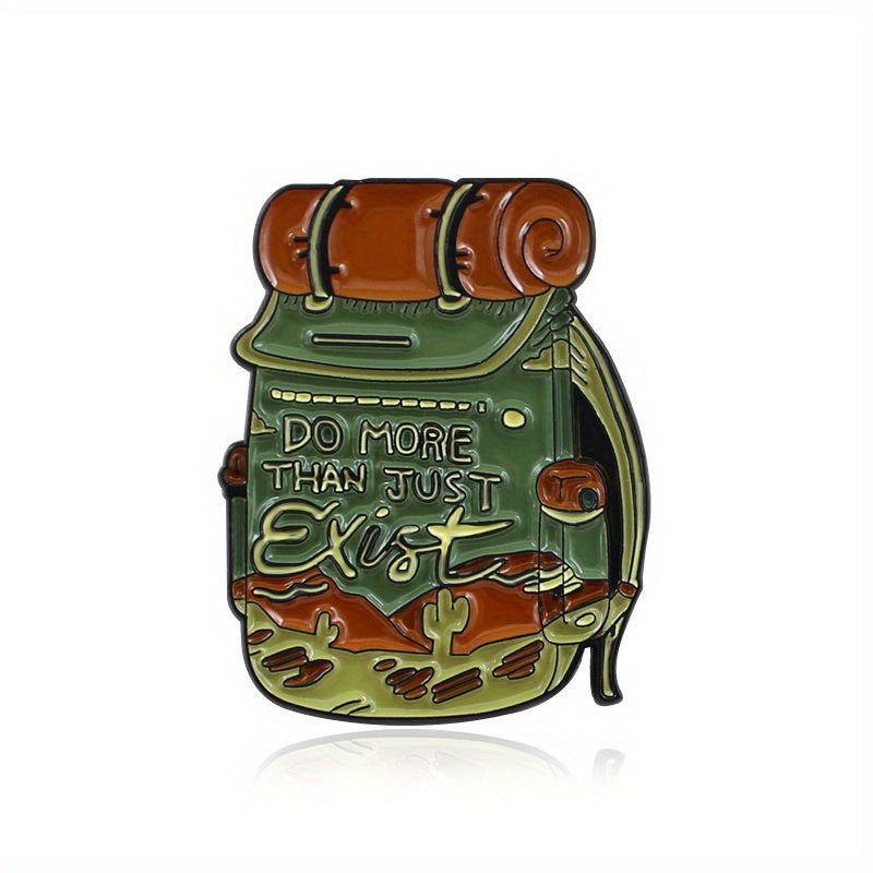 Outdoor Travel Backpack for Men Cartoon Alloy Brooches