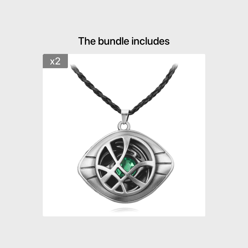 Retro Hip Hop Men's Eye Pendant Necklace Artificial Jewelry