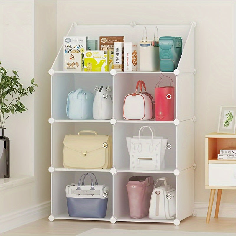 1pc Plastic Foldable Shoe Box Jewelry Storage Rack