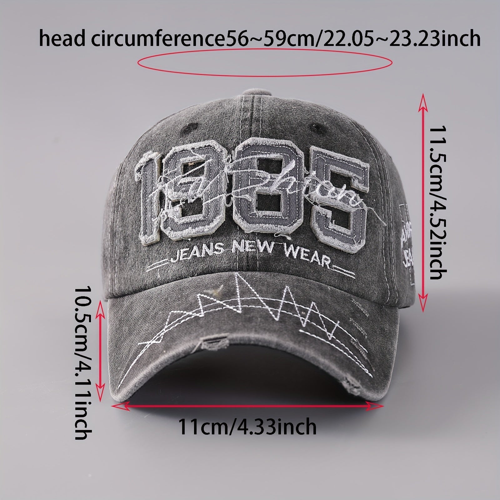 Adjustable Brim Embroidery Baseball Cap for Outdoor Sport