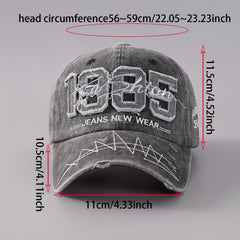 Adjustable Brim Embroidery Baseball Cap for Outdoor Sport
