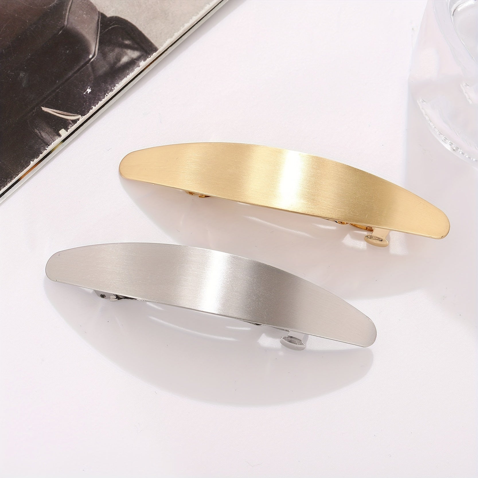 Smooth Surface Hair Clips Wide Ponytail Holder Hairpins Hair Claw for Women
