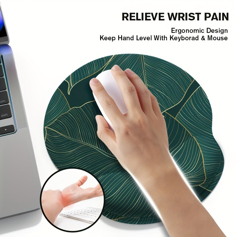 Leaf Wrist Guard Mouse Pad Wrist Support Non slip