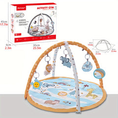 Cartoon Baby Gym Play Mat with Music, Cognitive Developmental Toy
