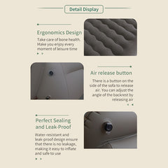 Adjustable Inflatable Air Sofa Bed for Tent Outdoor Activity