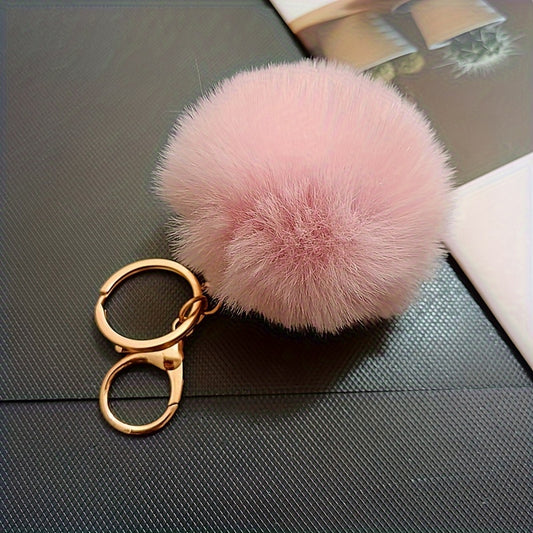 Fur Ball Pendant Women's Bag Accessories Keychain Pendant