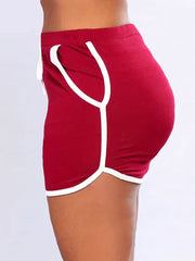  Casual Skirt Women's Plus Binding Drawstring Pocketed Mini Skirt
