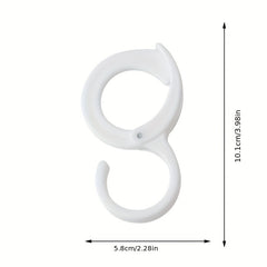 3pcs S-shaped Rack Hanging Cabinet Hook Bathroom Lock Hook