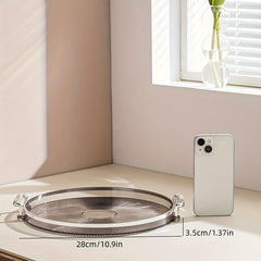 Acrylic Cup Holder Coffee Tray Fruit Dessert Snack Bread Kitchen Decor