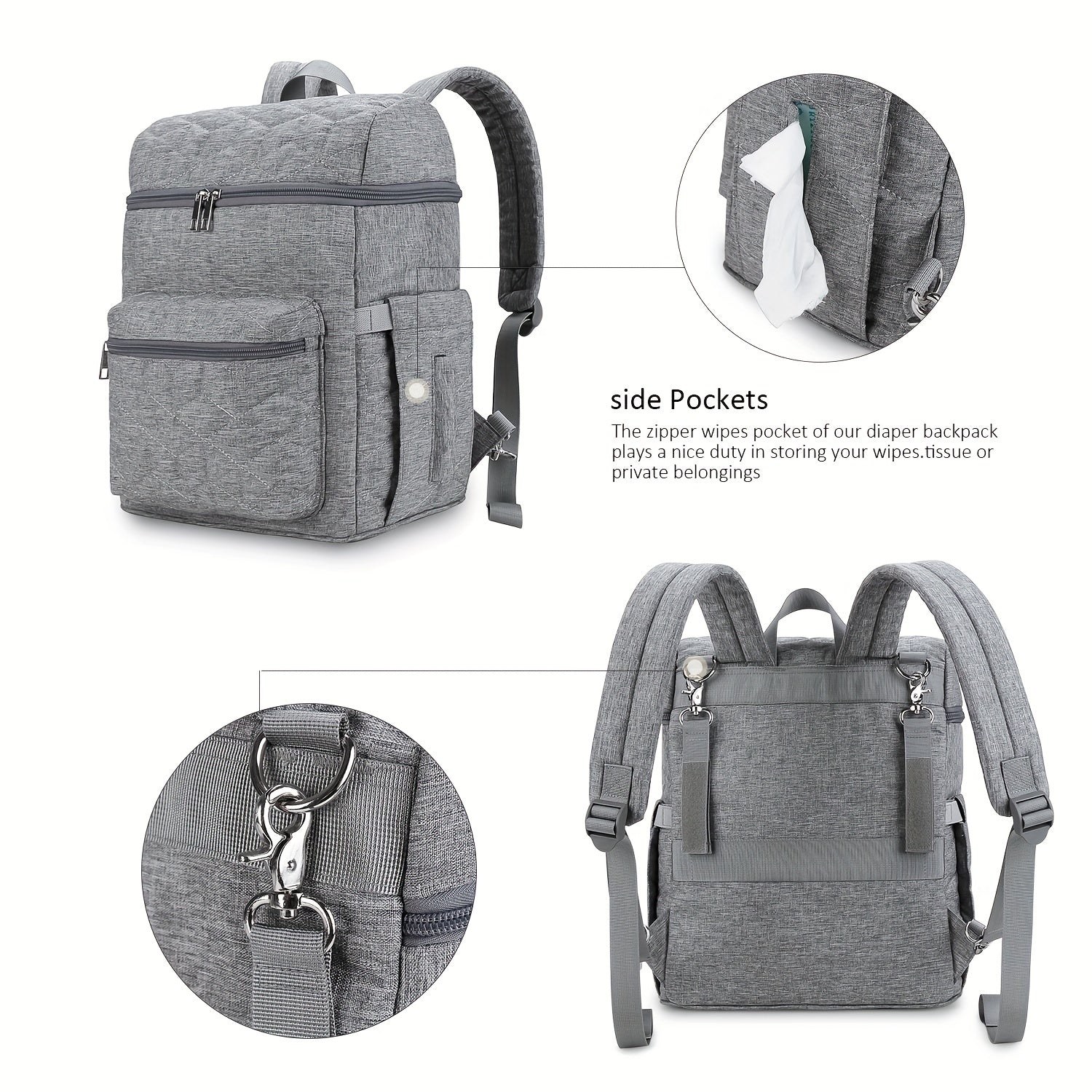 Large Capacity Waterproof Mommy Bag Backpack