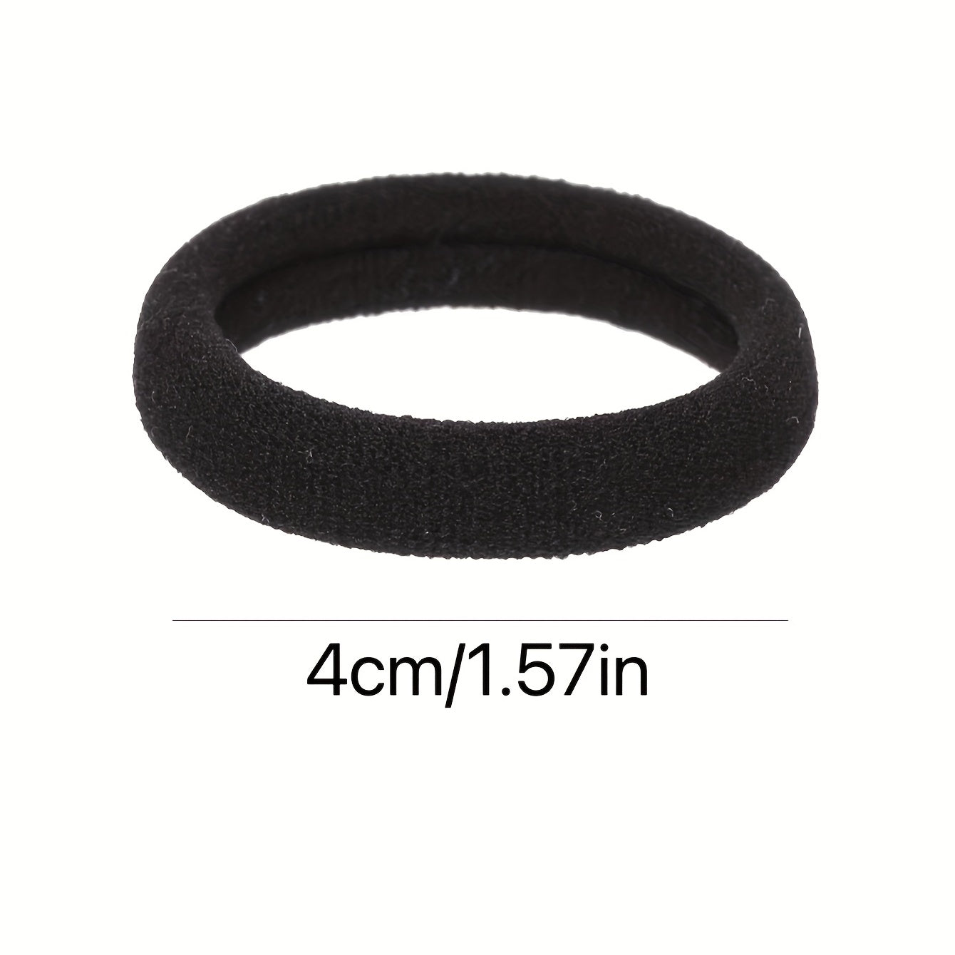 50 Seamless Hair Elastics Ties Stretchy Rubber Bands Ponytail Holder