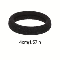 50 Seamless Hair Elastics Ties Stretchy Rubber Bands Ponytail Holder