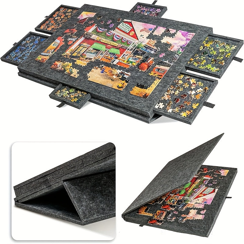 Portable Puzzle Board 1000pcs with Drawer Storage