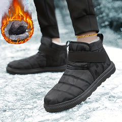 Women's Waterproof Snow Boots Outdoor Ankle High Hook And Loop Snow Boots