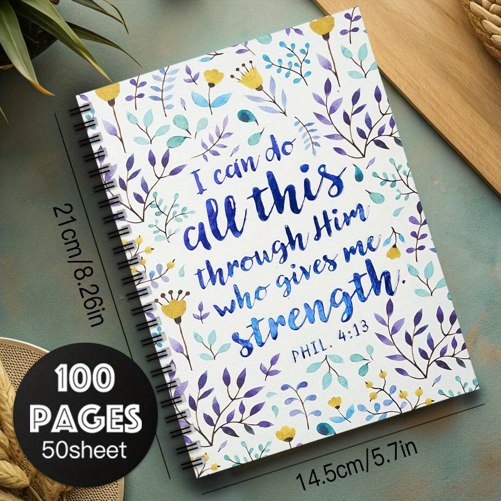 Inspirational Spiral Notebook Journal School Office Supplies