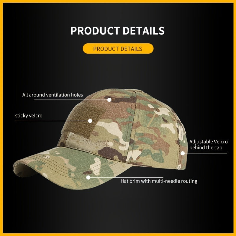 Military Camouflage Training Hat Sunscreen Dustproof Cap