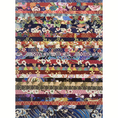 30pcs Japanese Cotton Fabric Patchwork Roll for Quilters and Sewing DIY Crafts
