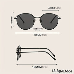 Round Metal Sunglasses Retro Outdoor Sun Shades Glasses UV400